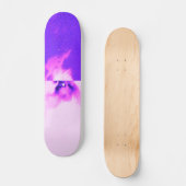 Paars vioolse hemel troebel design persoonlijk skateboard (Voorkant)