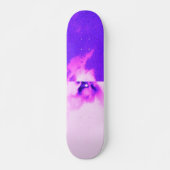Paars vioolse hemel troebel design persoonlijk skateboard (Voorkant)
