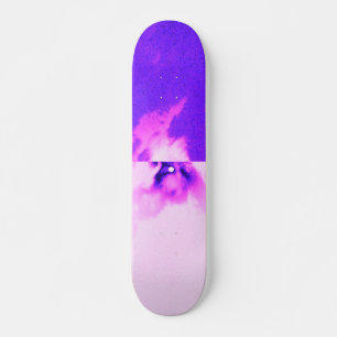 Paars vioolse hemel troebel design persoonlijk skateboard