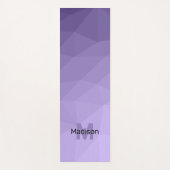 Paars vioolvormige mastervormig maas monogram yogamat (Voorkant)