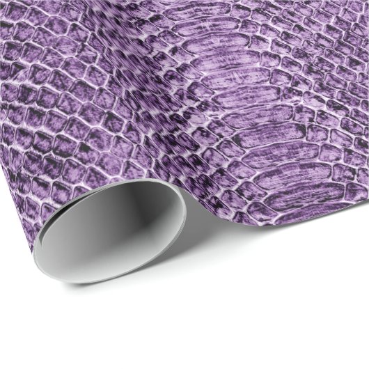 Paars Viper Snakeskin Cadeaupapier (Rol Hoek)
