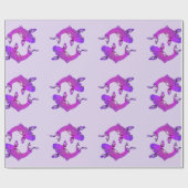  Paars vis Cadeaupapier (Vlak)