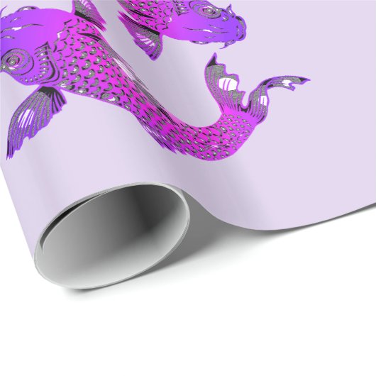 Paars vis Cadeaupapier (Rol Hoek)