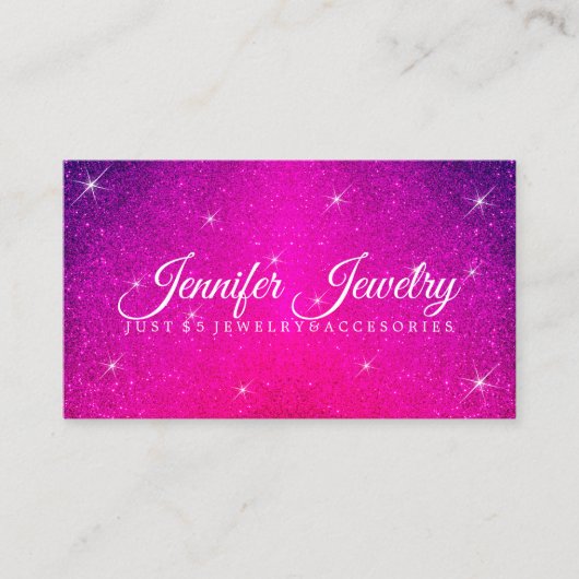 Paars Visitekaartje (Voorkant)