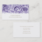 Paars  Visitekaartje (Voorkant / Achterkant)