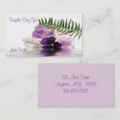Paars Visitekaartje (Voorkant / Achterkant)