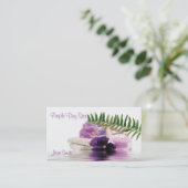 Paars Visitekaartje (Staand voorkant)