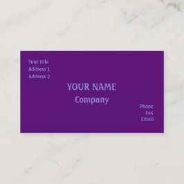 Paars Visitekaartje