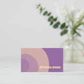 Paars Visitekaartje (Staand voorkant)