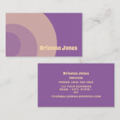 Paars Visitekaartje (Voorkant / Achterkant)
