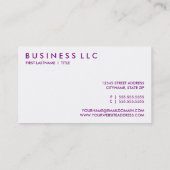 paars. visitekaartje (Achterkant)