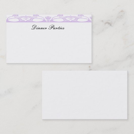  Paars Visitekaartje (Voorkant / Achterkant)