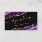 paars visitekaartje (Voorkant)