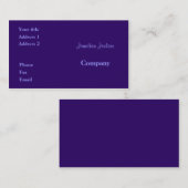 Paars Visitekaartje (Voorkant / Achterkant)