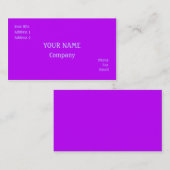 Paars Visitekaartje (Voorkant / Achterkant)