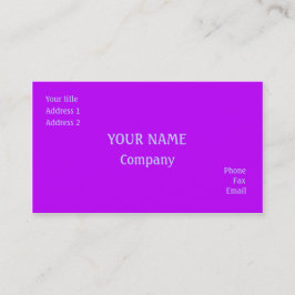 Paars Visitekaartje