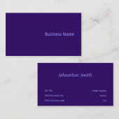 Paars Visitekaartje (Voorkant / Achterkant)