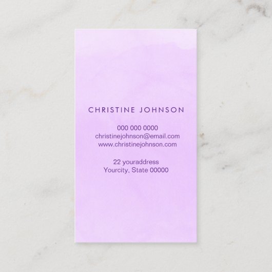 paars visitekaartje (Achterkant)