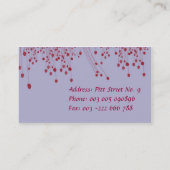 Paars Visitekaartje (Achterkant)