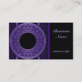 Paars Visitekaartje Medallion (Voorkant)