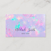 paars visitekaartje van steenslag van steenslag (Voorkant)