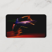 paars visitekaartje voor autodans (Voorkant)