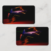 paars visitekaartje voor autodans (Voorkant / Achterkant)