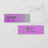 Paars Visitekaartje voor joodse inkt met alcohol (Voorkant / Achterkant)