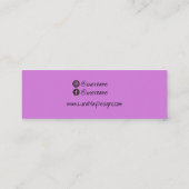 Paars Visitekaartje voor joodse inkt met alcohol (Achterkant)