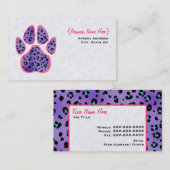 Paars Visitekaartje voor lade afdrukken van lade (Voorkant / Achterkant)