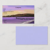 Paars Visitekaartje zonnestralen (Voorkant / Achterkant)