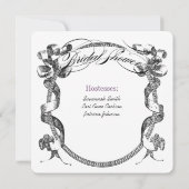 Paars Vlaams Vrijgezellenfeest Kaart (Achterkant)