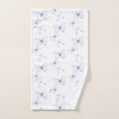 Paars vlinder Decoratief Collectie Bad Handdoek (Handdoek)