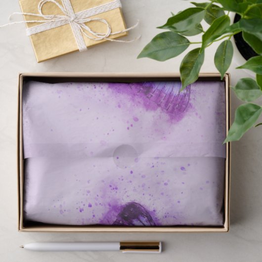 paars vlinderpapier tissuepapier (Geschenk)