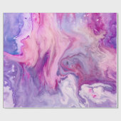 Paars vloeibaar gemarmerd agaat cadeaupapier (Vlak)