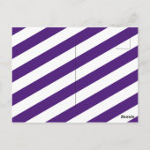 Paars Voetbal Dank u Briefkaart (Achterkant)