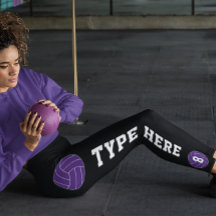 Paars Volleybal de Naam van het Team van de Douane