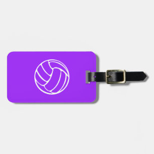 Paars volleybalBagagelabel Bagagelabel