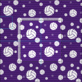 Paars Volleyball Chevron Patterned Stof (Delen)