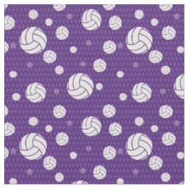 Paars Volleyball Chevron Patterned Stof