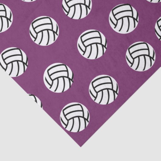 Paars volleybaltrilpapier tissuepapier (Detail)