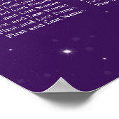 Paars voor de mousserende keten poster (Hoek)