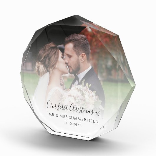 Paar's voor eerste kerstfeest met huwelijksdag Fot Fotoblokken (Rechts)