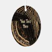  paars voor kunstdeco-weergave - aangepaste tekst metalen ornament (Voorkant links)