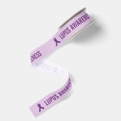 Paars voor Lupusbewustzijn Grosgrain Lint (Achterkant)