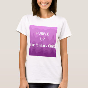 Paars voor militair Kinder militair kind T-shirt