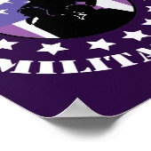 Paars voor militair Kinder patriotticum Poster (Hoek)