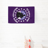 Paars voor militair Kinder patriotticum Spandoek (Insitu)