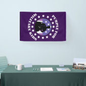 Paars voor militair Kinder patriotticum Spandoek (Beurs)