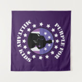 Paars voor militaire doeleinden wandkleed (Voorkant (horizontaal))